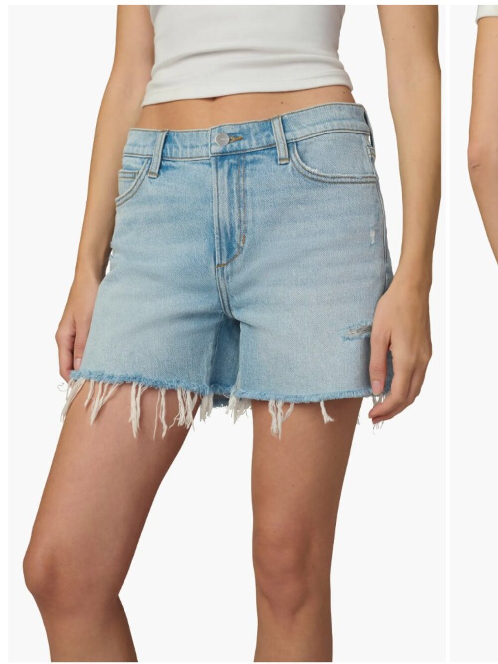 Joe's Jeans The Ozzie 4" Cut Off Shorts Size 29 Distressed Raw Hem Light Wash